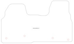 Fussmatten fuer Ford Custom van 2024- MDM Plus