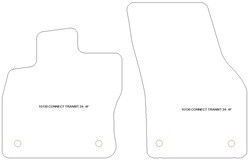 Fussmatten fuer Ford Connect Transit 2024- MDM Plus