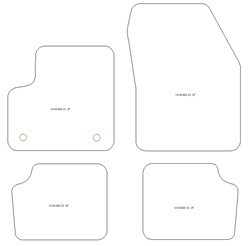 Fussmatten fuer Fiat 600 Electric 2023- MDM Plus