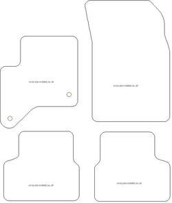 Fussmatten fuer Fiat 600 Hybrid 2024- MDM Plus