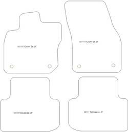 Fussmatten fuer Volkswagen Tiguan III (auch Mild-Hybrid) 2024- MDM Plus