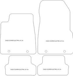 Fussmatten fuer Mini Mini (J01) Electric 2024- MDM Plus
