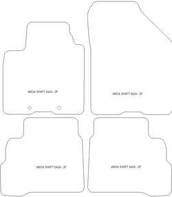 Fussmatten fuer Suzuki Swift 04.2024- MDM Plus