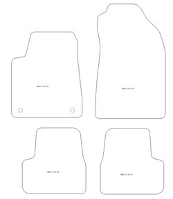 Fussmatten fuer Citroen C3 IV Benzin / Diesel 2024- MDM Plus