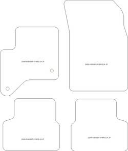 Fussmatten fuer Jeep Avenger Hybrid 2024- MDM Plus