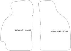 Fussmatten fuer Toyota MR2 1990-1999 MDM Plus