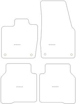 Fussmatten fuer Volkswagen ID.7 Tourer 09.2023- MDM Plus