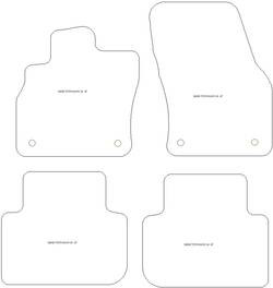 Fussmatten fuer Cupra Terramar (auch MEVH / E-Hybrid Plug-in Hybrid) 06.2024- MDM Plus