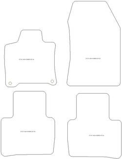 Fussmatten fuer Peugeot 408 Hybrid 2024- MDM Plus