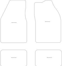 Fussmatten fuer Mazda 323 GTX 1989-1994 MDM Plus