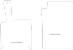 Fussmatten fuer Smart Fortwo II Passion/Brabus 2007-2014 MDM Plus