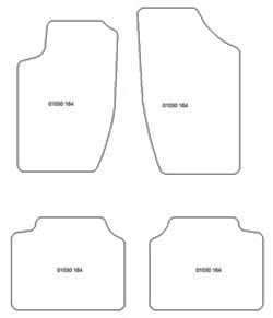 Fußmatten MDM Top für 164 1988-1997