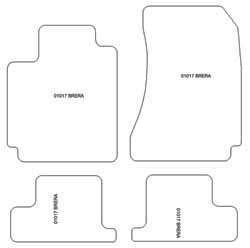 Fußmatten MDM Top für Brera 2005-2010