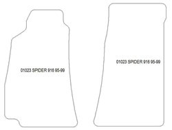 Fußmatten MDM Top für Spider 1995-1999