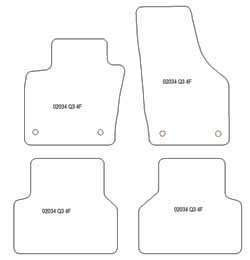 Fußmatten MDM Top für Q3 I (8U) 2011-06.2018