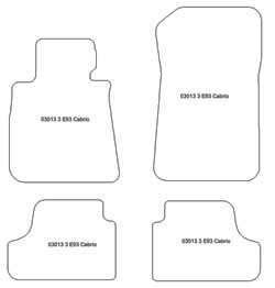 Fußmatten MDM Top für 3er (E93) Cabrio 2007-2013