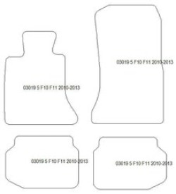 Fußmatten MDM Top für 5er (F11) Touring 06.2010-2013
