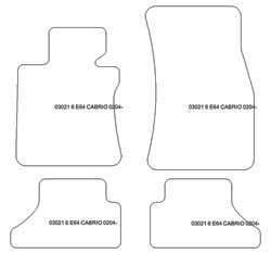 Fußmatten MDM Top für 6er (E64) Cabrio 2003-2011
