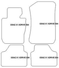 Fußmatten MDM Top für X1 (E84) X-Drive 2009-2015