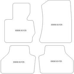 Fußmatten MDM Top für X3 (F25) 11.2010-10.2017