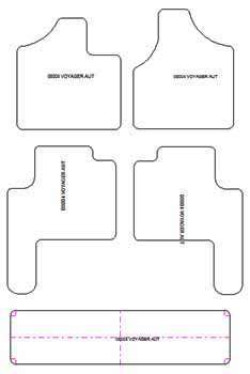 Fußmatten MDM Top für Voyager IV 04.2001-2007