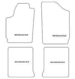 Fußmatten MDM Top für Berlingo 1996-2002