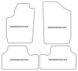 Fußmatten MDM Top für Berlingo Multispace 2002-2008