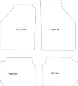 Fußmatten MDM Top für Idea 2003-2012