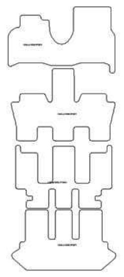 Fußmatten MDM Top für Ulysse 7 Sitze 1994-11.2010