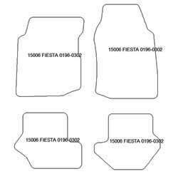 Fußmatten MDM Top für Fiesta IV 1994-2001
