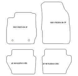 Fußmatten MDM Top für Fiesta VI 10.2008-2011