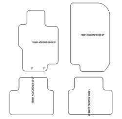 Fußmatten MDM Top für Accord VII 2003-08.2008