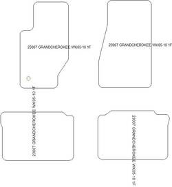 Fußmatten MDM Top für Grand Cherokee III (WK) 2005-2010