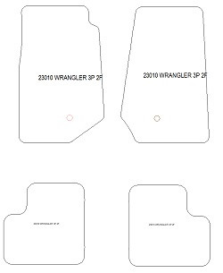 Fußmatten MDM Top für Wrangler 1987-2007