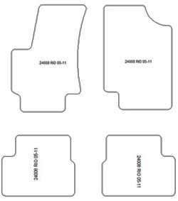 Fußmatten MDM Top für Rio II (JB) 2005-2011