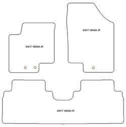 Fußmatten MDM Top für Venga 2009-
