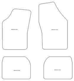 Fußmatten MDM Top für Delta II 1993-1999