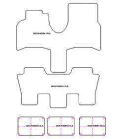 Fußmatten MDM Top für Phedra 5 Sitze 2002-11.2010