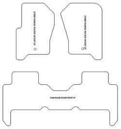 Fußmatten MDM Top für Range Rover Sport 2005-08.2013