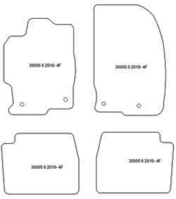 Fußmatten MDM Top für 6 II Wagon 2008-2012