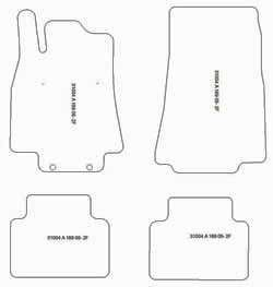 Fußmatten MDM Top für A-Klasse (W169) 09.2004-09.2012