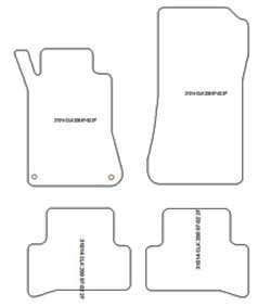 Fußmatten MDM Top für CLK (W208) 1997-2003