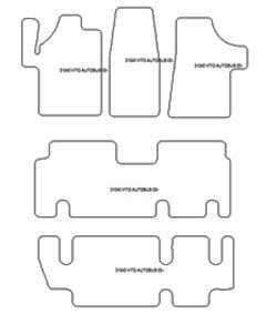 Fußmatten MDM Top für Vito autobus 08.2003-2014