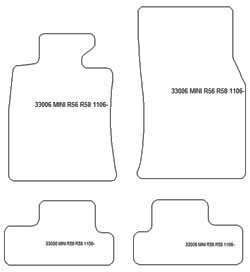 Fußmatten MDM Top für Mini (R56 / R58) 11.2006-02.2014