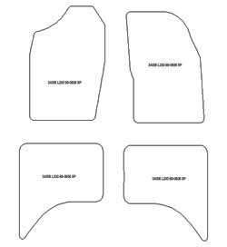 Fußmatten MDM Top für L200 4 Turen 1998-2006