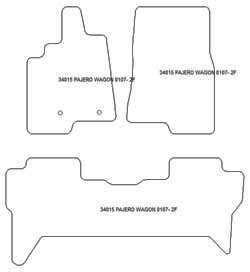 Fußmatten MDM Top für Pajero IV lang 04.2007-