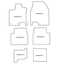 Fußmatten MDM Top für Qashqai +2 10.2008-2014