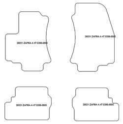Fußmatten MDM Top für Zafira A 5 Sitze 1999-04.2005