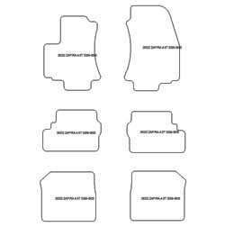 Fußmatten MDM Top für Zafira A 7 Sitze 1999-04.2005