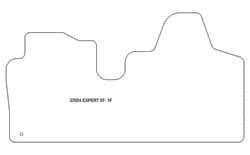 Fußmatten MDM Top für Expert II van 2007-2016